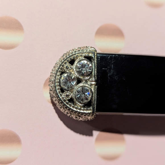 France Luxe Black and Silver Hair Clip - Picture 2 of 4